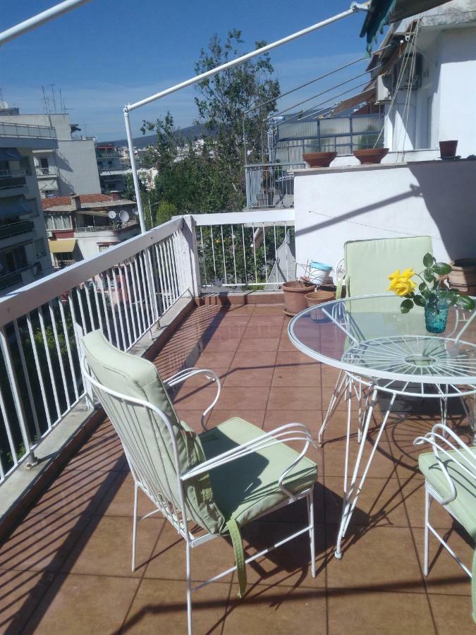 塞萨洛尼基Cozy Penthouse Next To Metro Station公寓 外观 照片