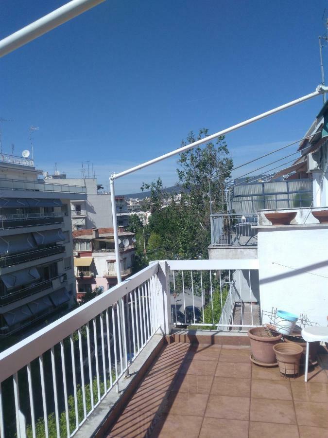 塞萨洛尼基Cozy Penthouse Next To Metro Station公寓 外观 照片
